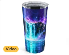 Waterfall galaxy tumbler product preview